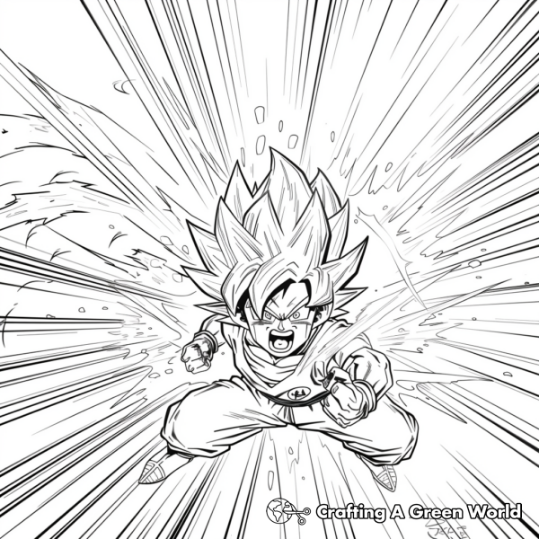 Ultra Instinct Goku Coloring Pages - Free &amp; Printable!