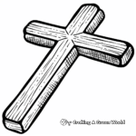 Uplifting Christian Cross Adult Coloring Pages 1