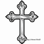 Uplifting Christian Cross Adult Coloring Pages 4
