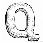 Uppercase and Lowercase Letter Q Coloring Sheets 3