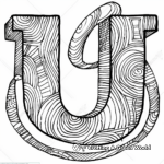 Uppercase and Lowercase U Coloring Pages 3