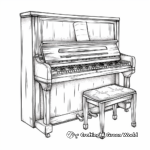 Upright Piano Coloring Pages for All Ages 2