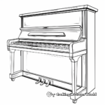Upright Piano Coloring Pages for All Ages 3
