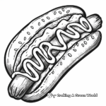 Vegan Hot Dog Coloring Pages 1