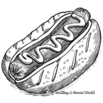 Vegan Hot Dog Coloring Pages 3