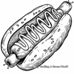 Vegan Hot Dog Coloring Pages 4