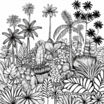 Vibrant African Jungle Coloring Pages 1
