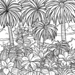 Vibrant African Jungle Coloring Pages 2