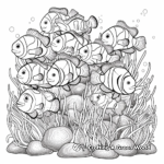 Vibrant Clownfish School Coloring Pages 3