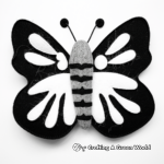 Vibrant Felt Butterfly Coloring Pages 2