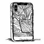 Vibrant iPhone X Coloring Pages 1
