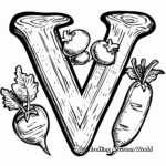 Vibrant Letter in Vegetables Coloring Pages 3