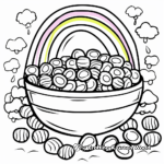 Vibrant Rainbow Jellybeans Coloring Sheets 2