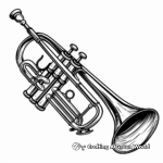 Vibrant Trumpet Coloring Pages 1