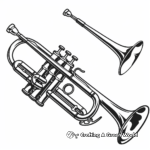 Vibrant Trumpet Coloring Pages 3