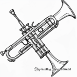 Vibrant Trumpet Coloring Pages 4