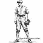 Vintage Baseball Uniform Coloring Pages 1