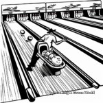 Vintage Bowling Alley Coloring Pages 2
