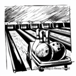 Vintage Bowling Alley Coloring Pages 4