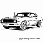 Vintage Camaro Coloring Pages for Car Enthusiasts 1