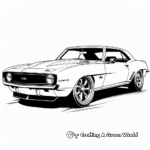 Vintage Camaro Coloring Pages for Car Enthusiasts 2