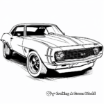 Vintage Camaro Coloring Pages for Car Enthusiasts 3