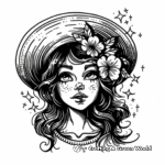 Vintage Celestial Illustrations Coloring Pages 1