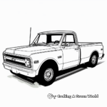 Vintage Chevy C10 Coloring Pages 1