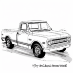 Vintage Chevy C10 Coloring Pages 3
