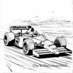 Vintage F1 Car Coloring Pages 1