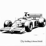 Vintage F1 Car Coloring Pages 4