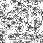 Vintage Floral Coloring Pages for Adults 1