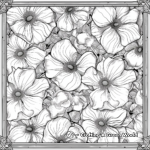 Vintage Floral Coloring Pages for Adults 2