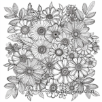 Vintage Floral Coloring Pages for Adults 4