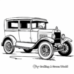 Vintage Ford Model T Coloring Pages 4