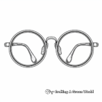 Vintage Horn-rimmed Glasses Coloring Pages 2