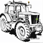Vintage John Deere Tractor Coloring Pages 4