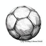 Vintage Leather Soccer Ball Coloring Pages 2