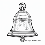 Vintage Schoolhouse Bell Coloring Pages 1