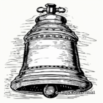Vintage Schoolhouse Bell Coloring Pages 2