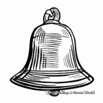 Vintage Schoolhouse Bell Coloring Pages 3