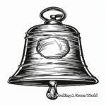 Vintage Schoolhouse Bell Coloring Pages 4