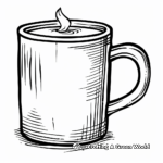Vintage Style Coffee Cup Coloring Pages 4