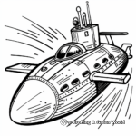 Vintage Submarine Coloring Pages: Back in Time 2
