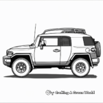 Vintage Toyota FJ Cruiser Coloring Pages 1