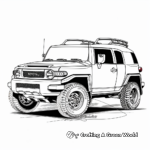 Vintage Toyota FJ Cruiser Coloring Pages 2