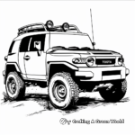 Vintage Toyota FJ Cruiser Coloring Pages 3