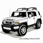 Vintage Toyota FJ Cruiser Coloring Pages 4