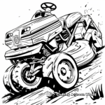 Vivid Riding Lawn Mower Coloring Pages 2