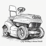 Vivid Riding Lawn Mower Coloring Pages 3
